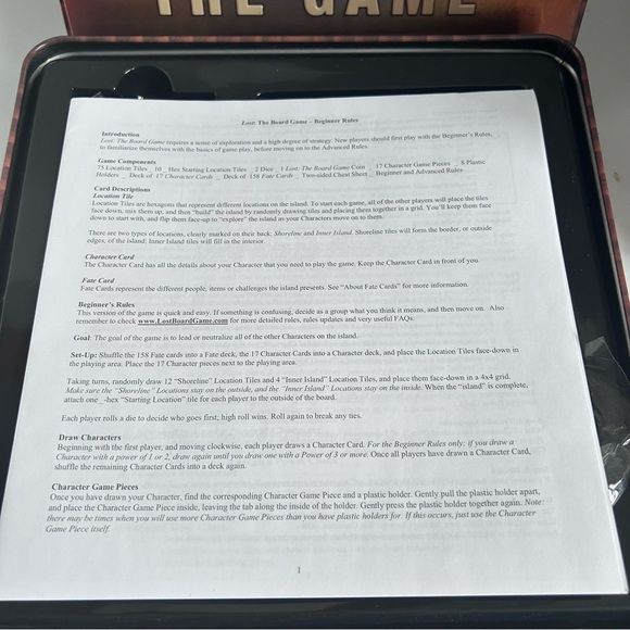 2006 LOST - the game (tin box edition) - Picture 9 of 9